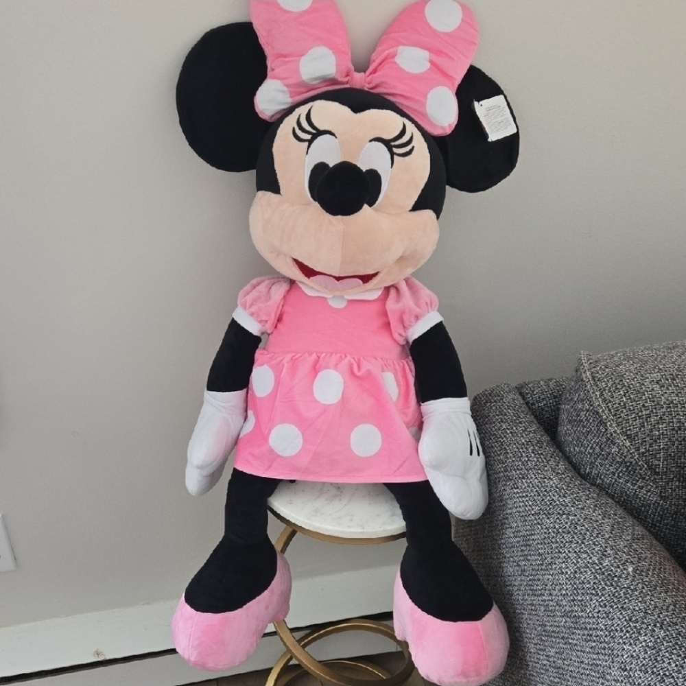 Plush Plush Minnie Mouse Plush – Pink – Large 30''